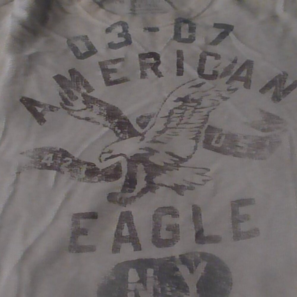 American Eagle Outfitters Off-White Long Sleeve Thermal Tee (XL)